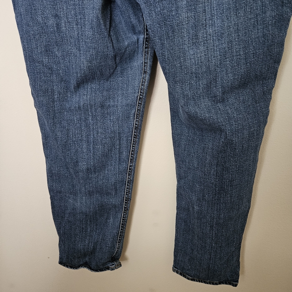 Old Navy Blue Jeans Boyfriend Comfy Straight Cropped Casual Neutral Classic - Picture 7 of 12